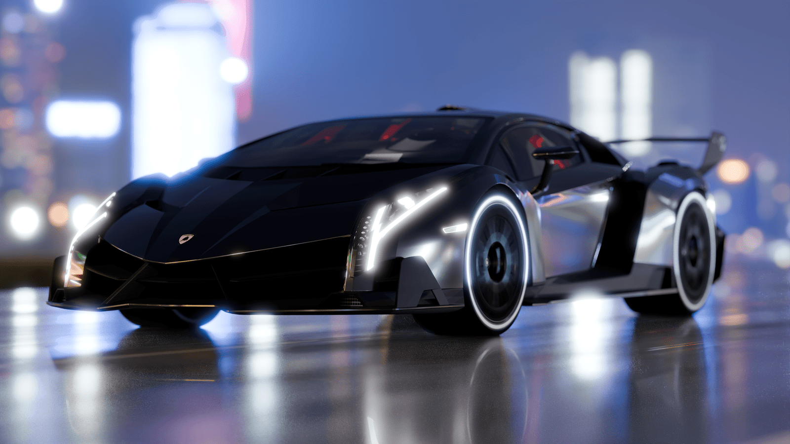 Lamborghini at Night