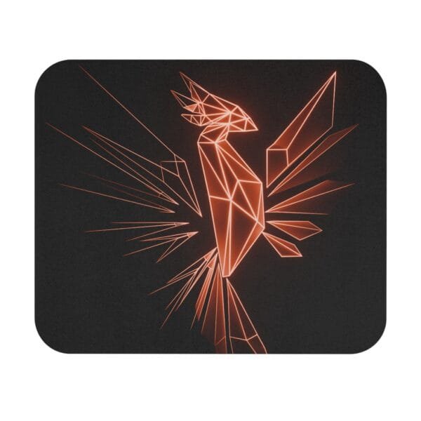 Mouse Pad - Fiery Orange Phoenix Ignited Rectangle Design